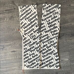Black and White Text Print Vest